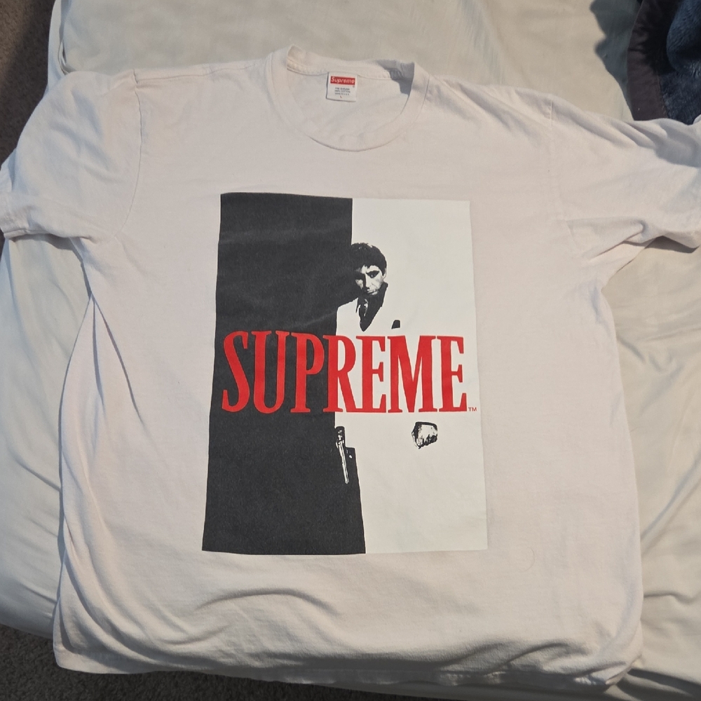 Supreme Scarface Split Tee White L